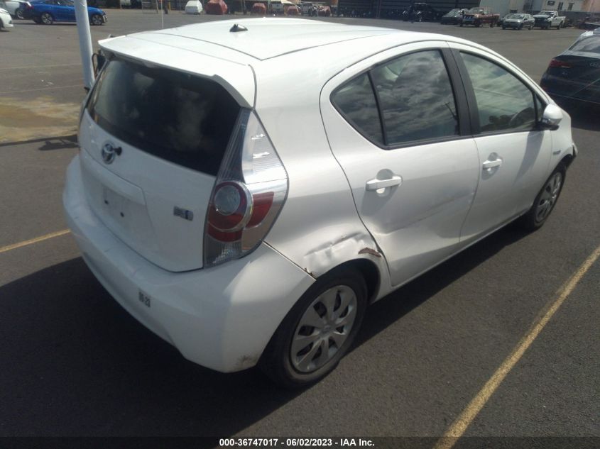 2013 TOYOTA PRIUS C ONE/TWO/THREE/FOUR - JTDKDTB39D1532689