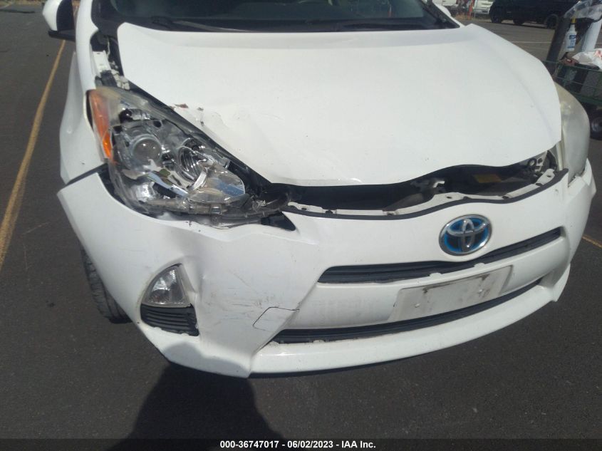 2013 TOYOTA PRIUS C ONE/TWO/THREE/FOUR - JTDKDTB39D1532689