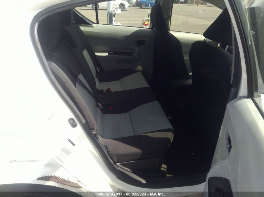2013 TOYOTA PRIUS C ONE/TWO/THREE/FOUR - JTDKDTB39D1532689
