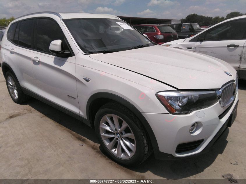 2017 BMW X3 SDRIVE28I - 5UXWZ7C51H0V85116