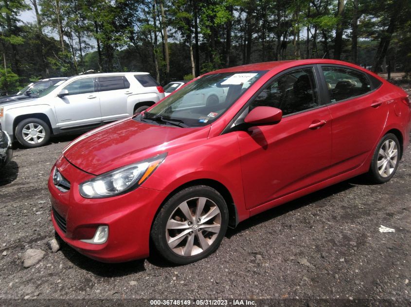 2013 HYUNDAI ACCENT GLS - KMHCU4AE8DU316470