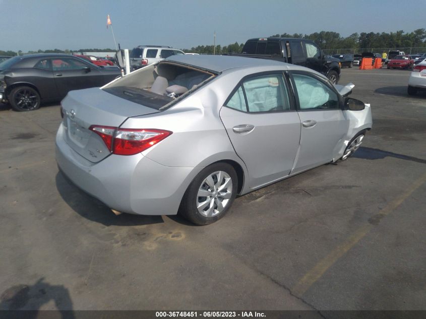 2015 TOYOTA COROLLA L/LE/S/S PLUS/LE PLUS - 2T1BURHE0FC348235