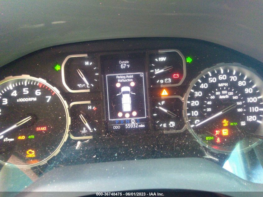 2019 TOYOTA TUNDRA 4WD SR5/LIMITED/PLATINUM - 5TFAY5F10KX799136