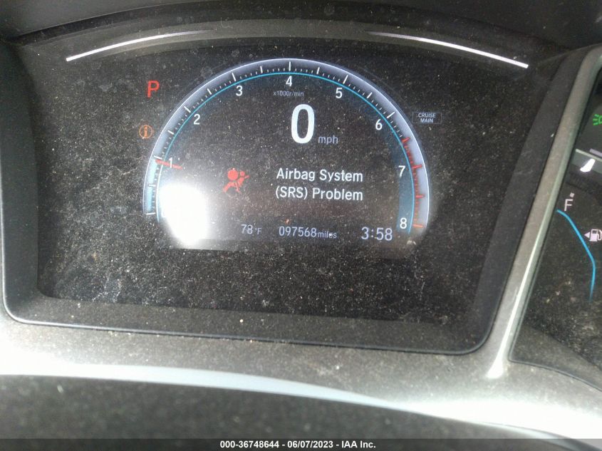 2016 HONDA CIVIC SEDAN EX-T - 19XFC1F33GE029387