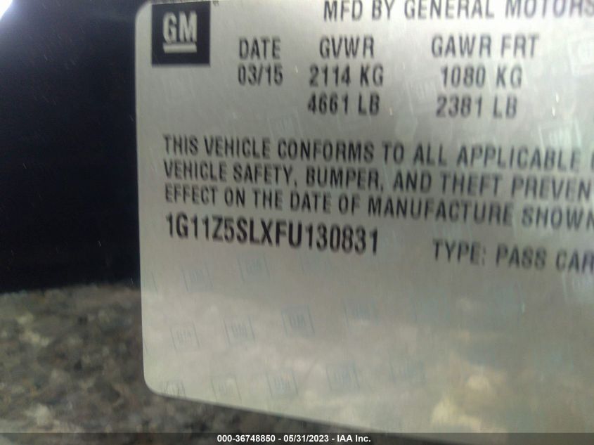 2015 CHEVROLET IMPALA LS - 1G11Z5SLXFU130831
