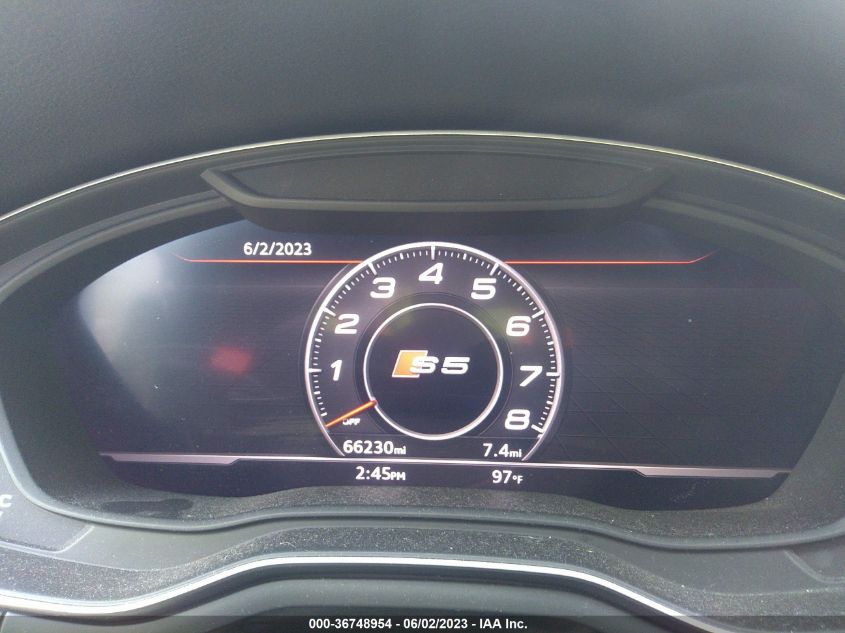 2018 AUDI S5 SPORTBACK PRESTIGE - WAUC4CF51JA033040
