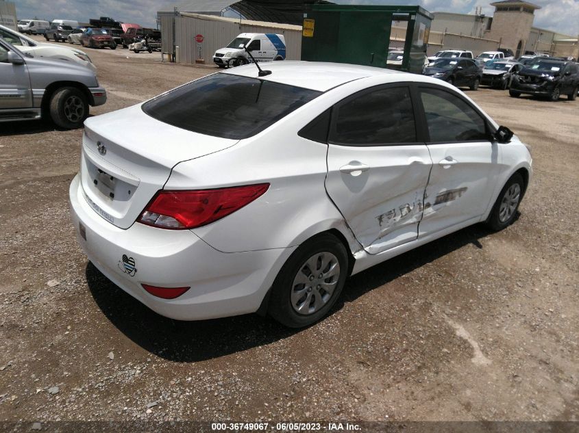 2016 HYUNDAI ACCENT SE - KMHCT4AE6GU083535
