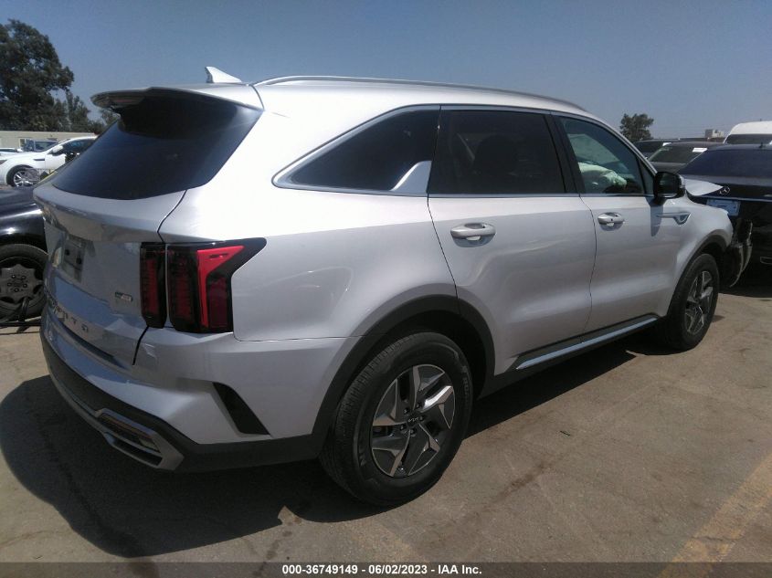 2022 KIA SORENTO HYBRID S KNDRG4LG9N5109974
