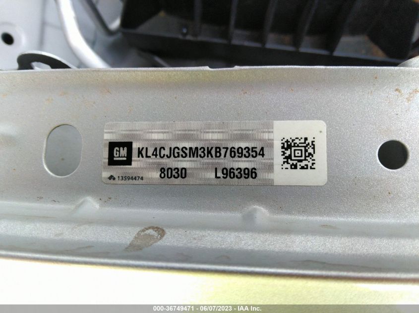 2019 BUICK ENCORE ESSENCE - KL4CJGSM3KB769354