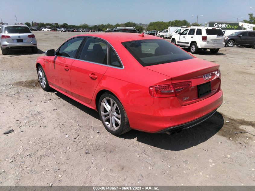 2016 AUDI S4 PREMIUM PLUS - WAUDGAFL2GA007618
