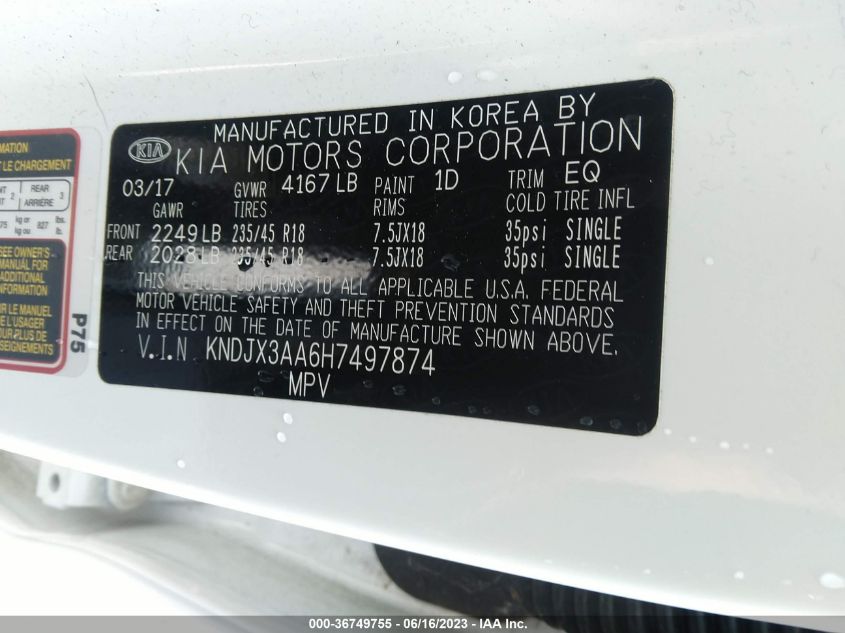 2017 KIA SOUL ! - KNDJX3AA6H7497874