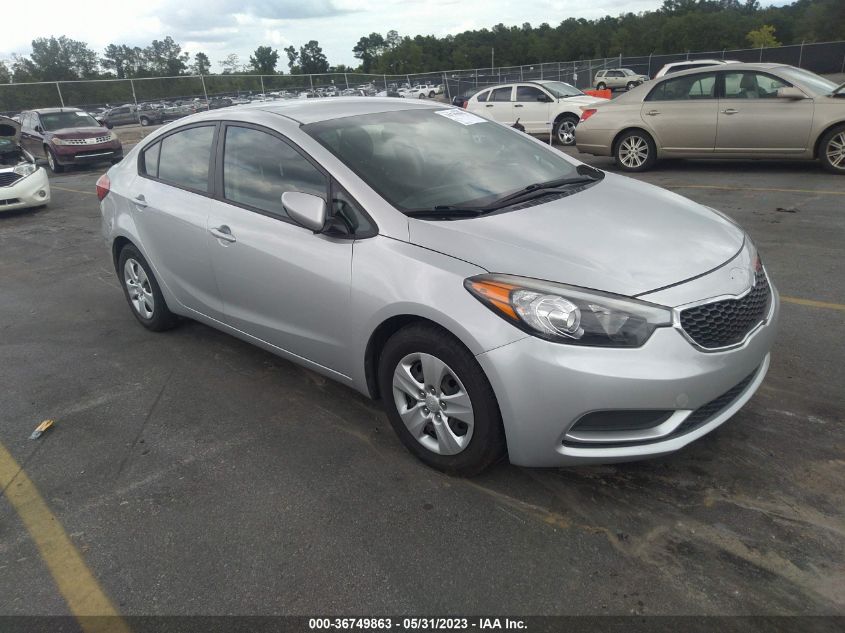 2016 KIA FORTE LX - KNAFK4A63G5604294