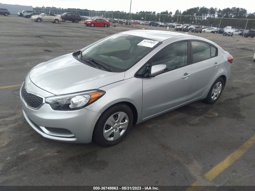 2016 KIA FORTE LX - KNAFK4A63G5604294