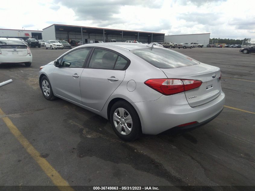 2016 KIA FORTE LX - KNAFK4A63G5604294