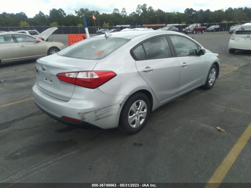 2016 KIA FORTE LX - KNAFK4A63G5604294