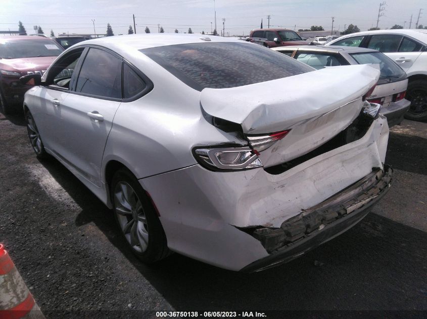 2015 CHRYSLER 200 S - 1C3CCCBB9FN747262