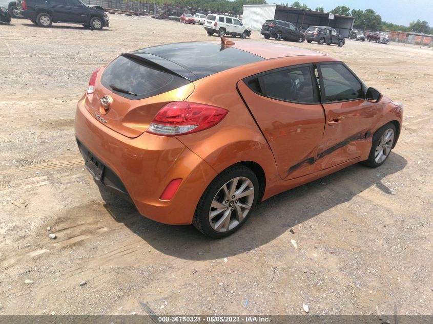 2016 HYUNDAI VELOSTER - KMHTC6AD9GU295235