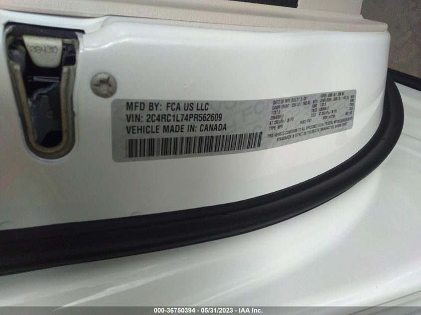 2023 CHRYSLER PACIFICA HYBRID TOURING L - 2C4RC1L74PR562609