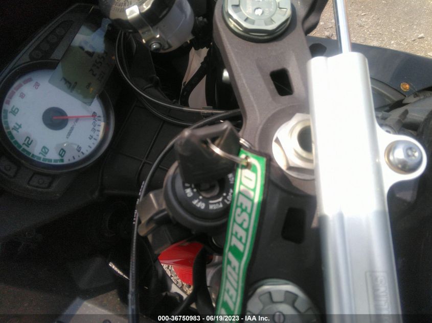2012 KAWASAKI ZX600 R - JKAZX4R16CA037231