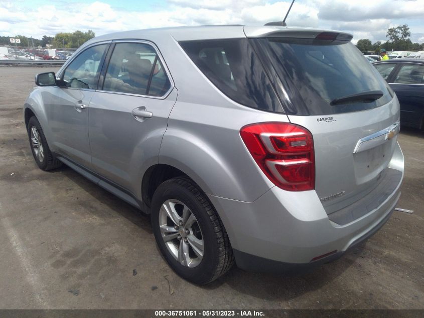 2017 CHEVROLET EQUINOX LS - 2GNALBEK5H1542137