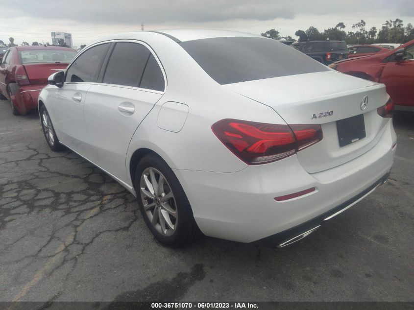 2020 MERCEDES-BENZ A-CLASS A 220 - WDD3G4EB0LW036711