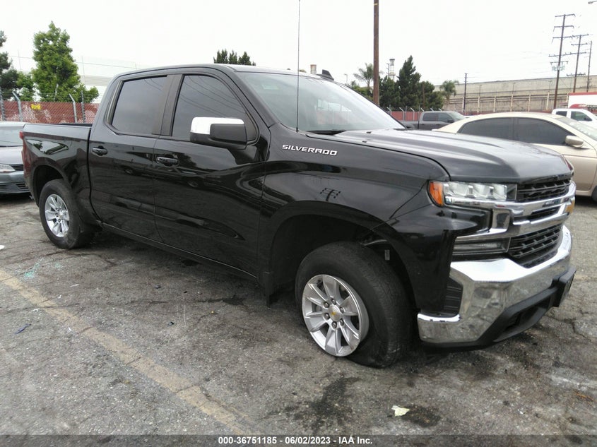 VIN 1GCPWCEK6MZ140824 2021 CHEVROLET SILVERADO 1500 LT