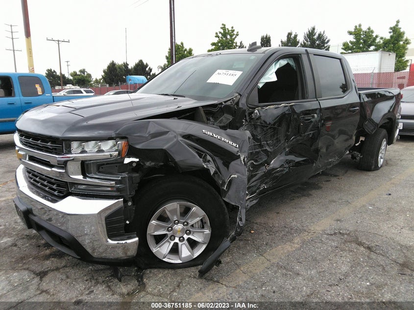 VIN 1GCPWCEK6MZ140824 2021 CHEVROLET SILVERADO 1500 LT