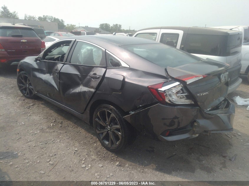 VIN 2HGFC2F89MH544302 2021 HONDA CIVIC SEDAN SPORT