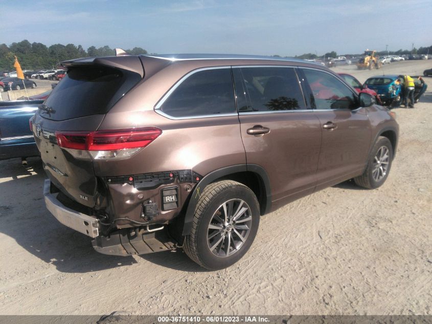 2017 TOYOTA HIGHLANDER XLE/SE - 5TDKZRFH0HS197020