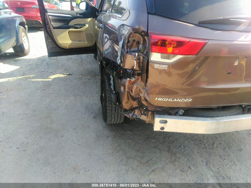 2017 TOYOTA HIGHLANDER XLE/SE - 5TDKZRFH0HS197020