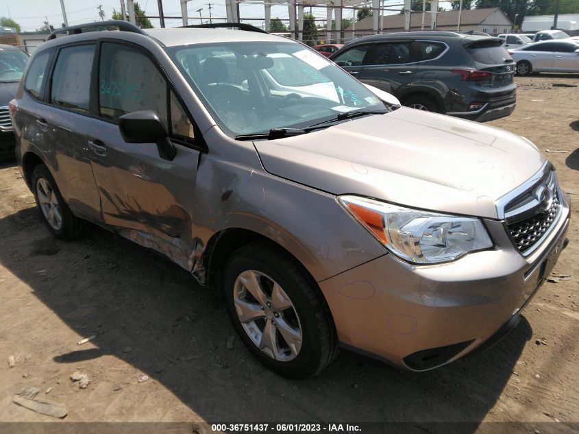 2016 SUBARU FORESTER 2.5I - JF2SJABC0GH545910