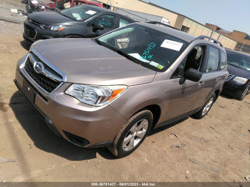 2016 SUBARU FORESTER 2.5I - JF2SJABC0GH545910