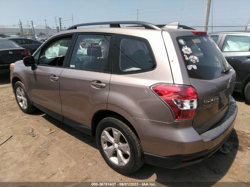 2016 SUBARU FORESTER 2.5I - JF2SJABC0GH545910