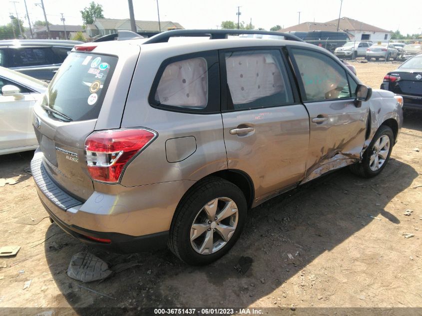 2016 SUBARU FORESTER 2.5I - JF2SJABC0GH545910