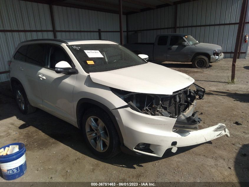 2015 TOYOTA HIGHLANDER LIMITED - 5TDYKRFH7FS102898