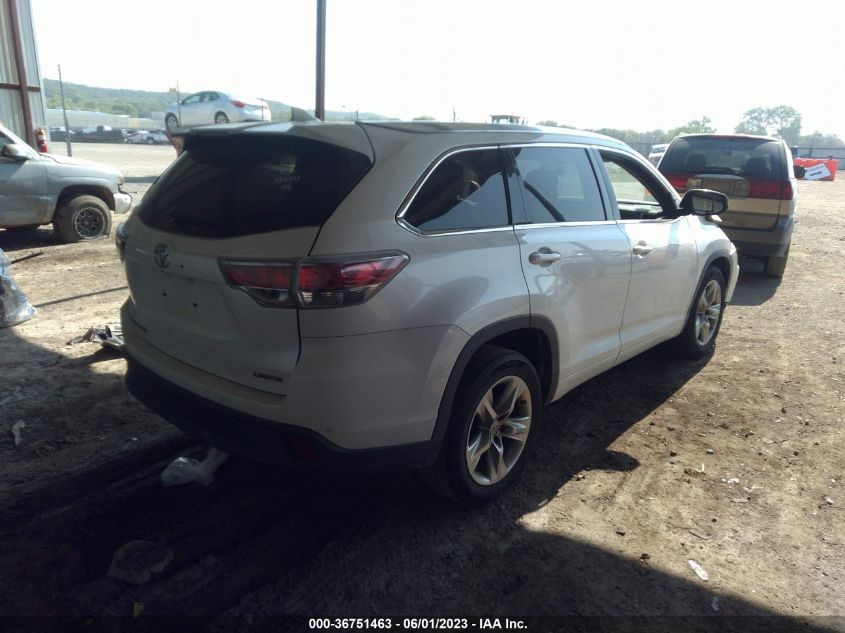 2015 TOYOTA HIGHLANDER LIMITED - 5TDYKRFH7FS102898