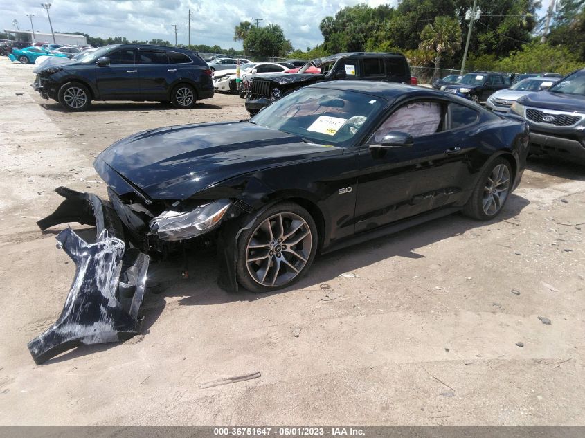 2017 FORD MUSTANG GT - 1FA6P8CF4H5296214