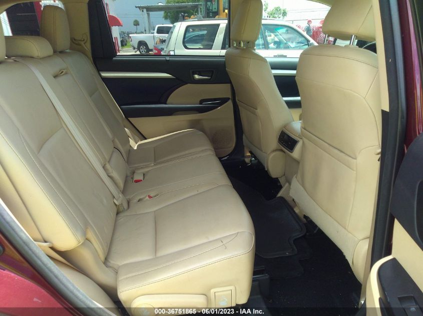 2015 TOYOTA HIGHLANDER XLE - 5TDJKRFH2FS099166