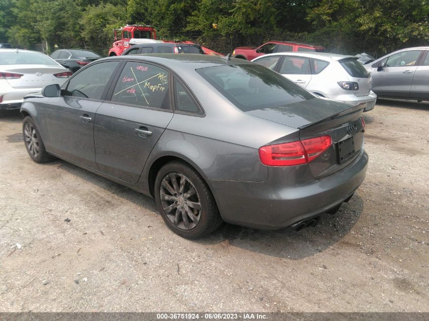 2014 AUDI A4 PREMIUM - WAUBFAFL1EN038049