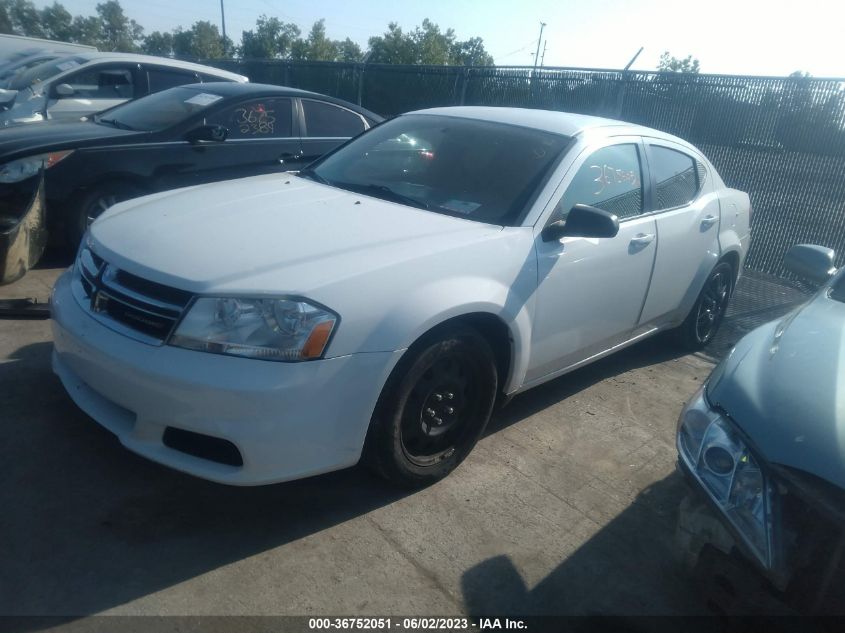 VIN 1C3CDZAB7EN168920 2014 DODGE AVENGER no.2