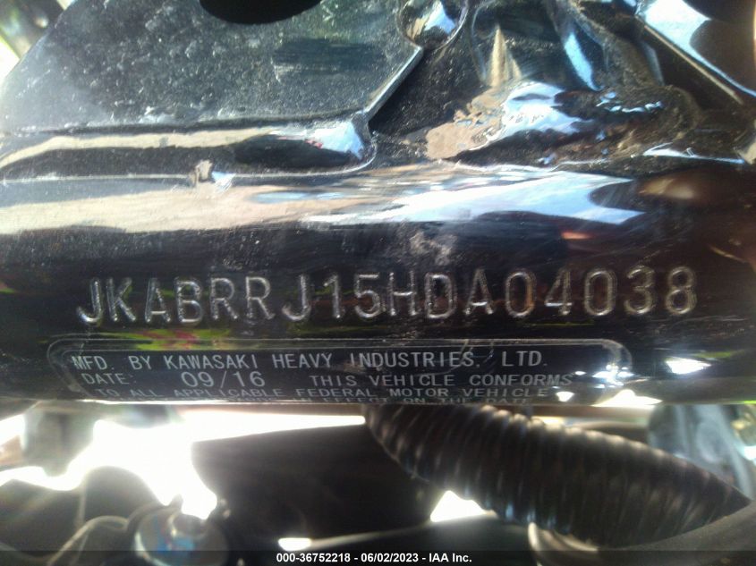 2017 KAWASAKI BR125 J - JKABRRJ15HDA04038