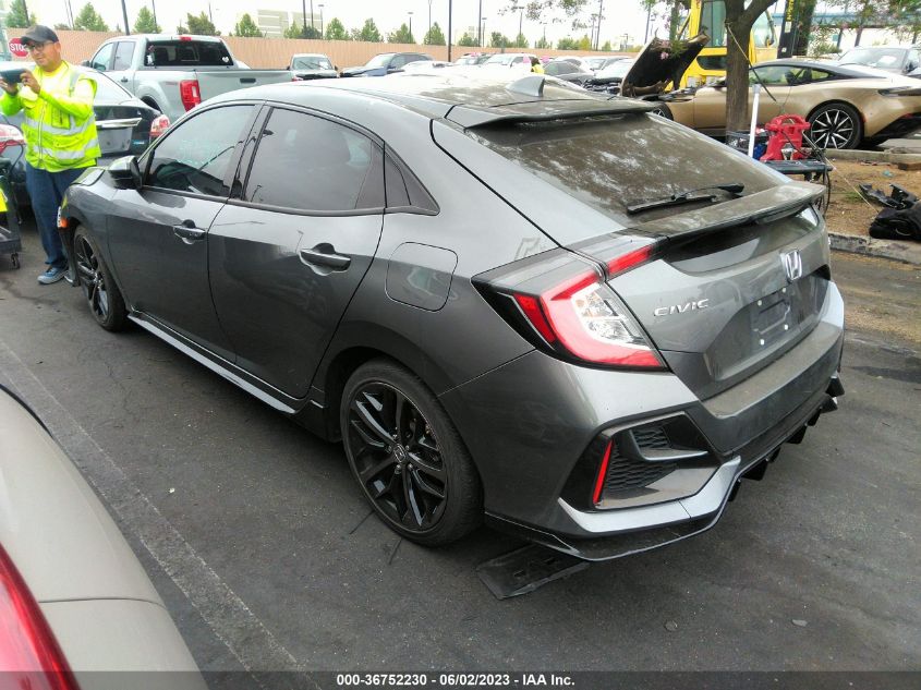 2021 HONDA CIVIC HATCHBACK SPORT - SHHFK7H43MU412231