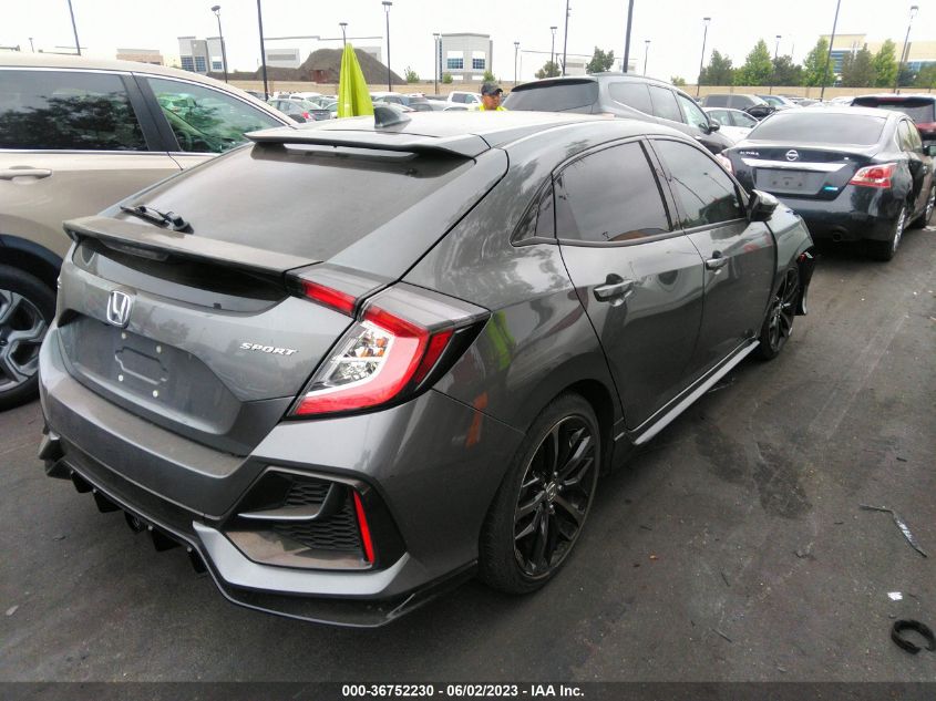 2021 HONDA CIVIC HATCHBACK SPORT - SHHFK7H43MU412231
