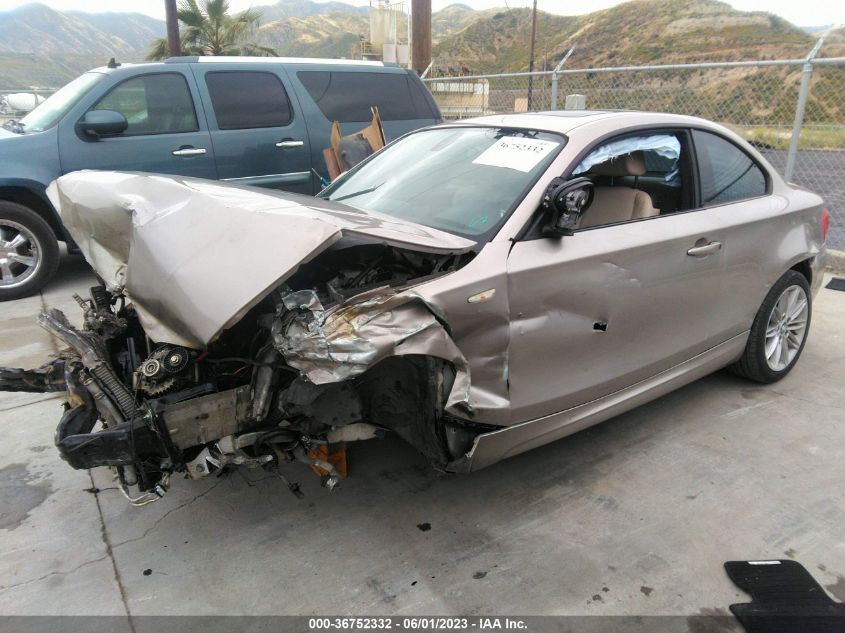 2013 BMW 1 SERIES 128I WBAUP9C53DVS95383