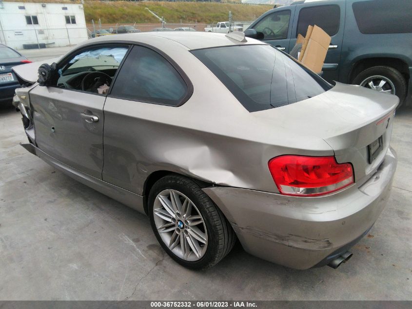 2013 BMW 1 SERIES 128I WBAUP9C53DVS95383