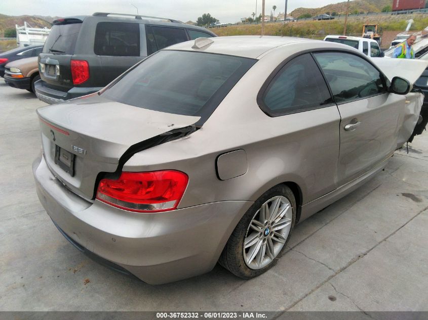 2013 BMW 1 SERIES 128I WBAUP9C53DVS95383