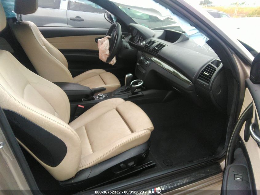 2013 BMW 1 SERIES 128I WBAUP9C53DVS95383