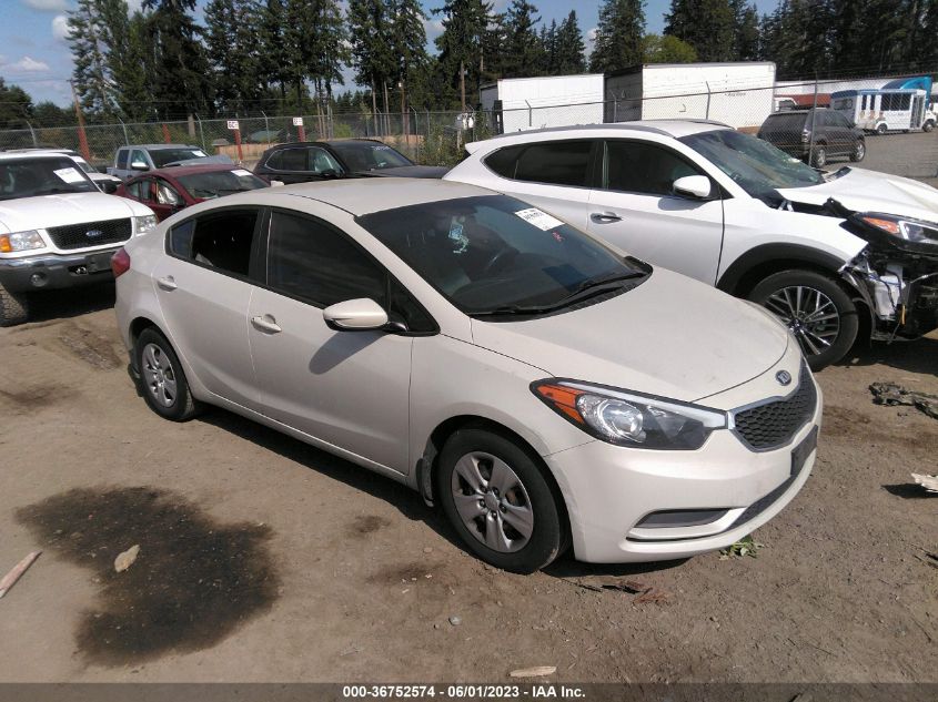2014 KIA FORTE LX - KNAFK4A6XE5163325