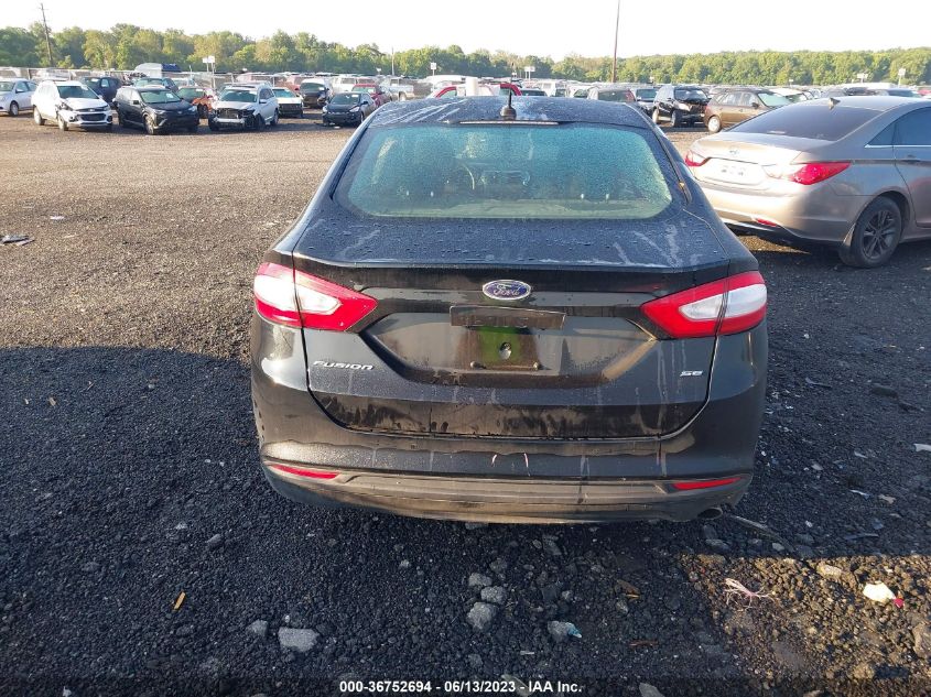 2016 FORD FUSION SE - 3FA6P0H75GR265195