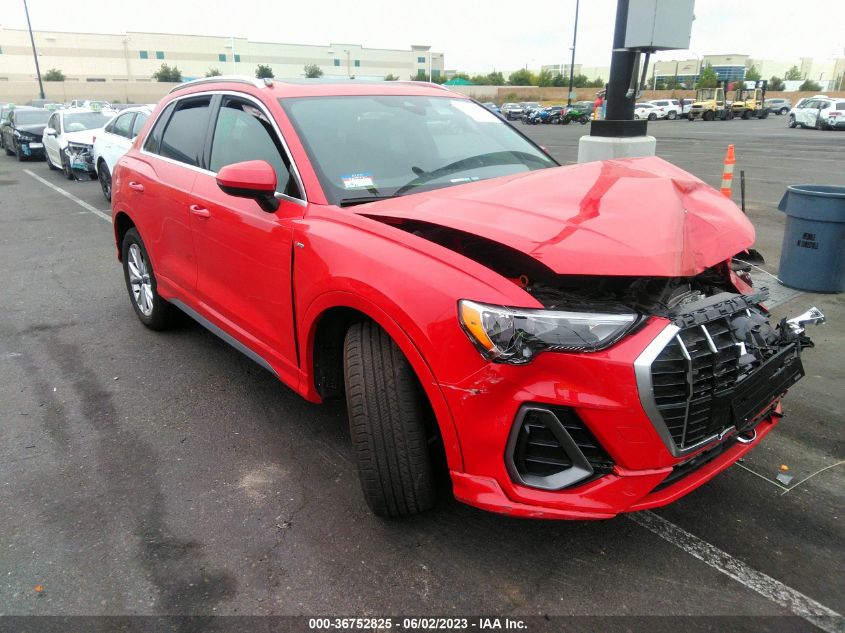 2022 AUDI Q3 S LINE PREMIUM - WA1DECF37N1150026